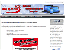 Tablet Screenshot of ntc-technik.de